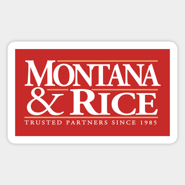 Montana & Rice Magnet by CYCGRAPHX